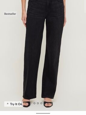 Black Wide-Leg Women’s Jeans